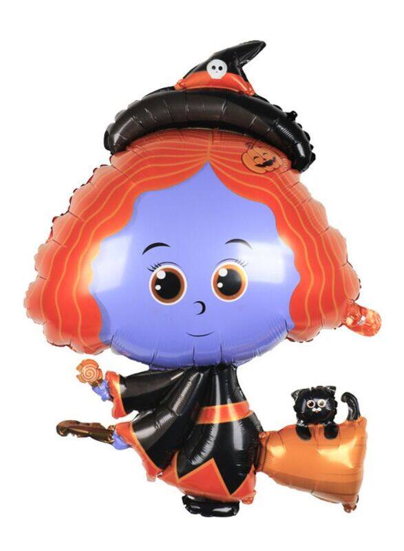 

Generic 1 pc Halloween Party Balloons Large Size Witch Halloween Foil Balloon Adult & Kids Party Theme Decorations for Birthday, Anniversary, Baby Shower
