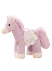 30cm Lovely Colorful and Soft Cotton Unicorn with Wings Plush Dolls Stuffed Soft Cartoon Unicorn Horse Toy Fantastic Birthday Gift for Girls, Purple