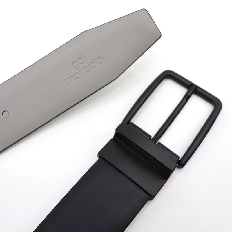 Classic and Timeless: Genuine Black Leather Cow Belt - A Versatile Accessory for Any Occasion, 125cm