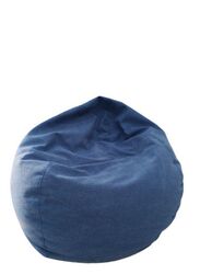 Solid Multi-Purpose Bean Bag With Polystyrene Filling, Large, Blue