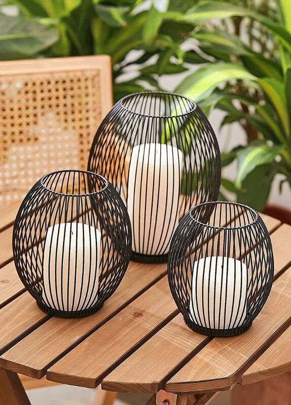 Elegant Decorative Candle Holder Oval Shape - Exquisite Centerpiece for Ambience and Relaxation