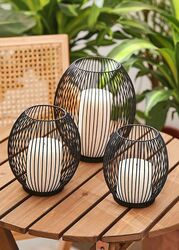 Elegant Decorative Candle Holder Oval Shape - Exquisite Centerpiece for Ambience and Relaxation