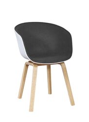 Visitor Chair With Upholstery and Wooden Legs for Visitors in Office, Lobby, Living Room, Black