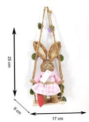 FATIO Easter Bunny Figure Handmade with Straw Party and Easter Gift Decoration Home Decor (46 cm)