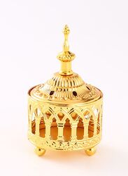 Elegant Bakhoor Incense Burner Gold - Portable Luxurious Golden Burner for Home, Relaxation and Office