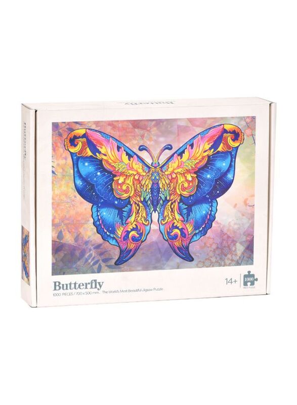 1000 Piece Blue Butterfly Jigsaw Puzzle with Unique Artwork for Kids And Adults