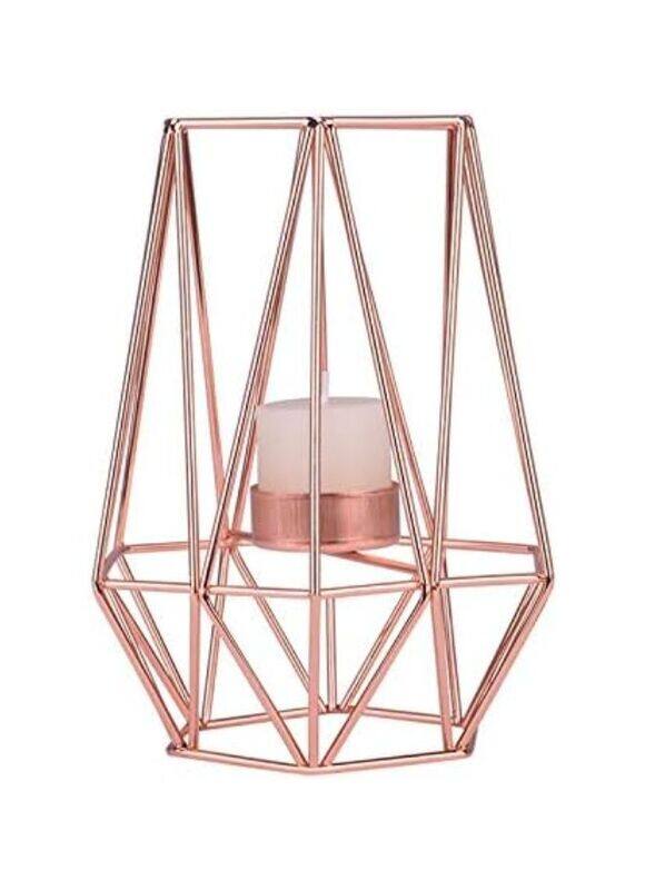 

Generic Elegant Metal Candle Holder - Stylish and Functional Home Decor Accent (Rose Gold)