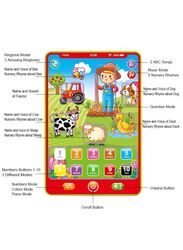 Voice Learning Machine Toy for 3+ Years , Interactive Learning of ABCs, Music, Numbers, and Animal Sounds