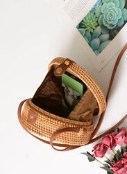 Hand Made Straw Bags for Women - Stylish Rattan Beach Tote Bag, Fashionable Shoulder Bag, Eco-Friendly Handmade Purse for Trendy Fashion for Girls