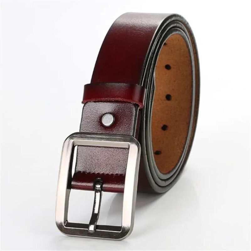 Enhance your look with the Premium Quality Coffee Leather Belt for Men: 120cm x 3.7cm.