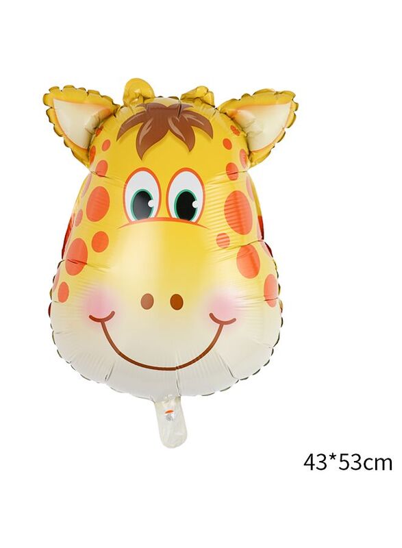 1 pc Birthday Party Balloons Large Size Giraffe Foil Balloon Adult & Kids Party Theme Decorations for Birthday, Anniversary, Baby Shower