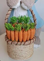 FATIO 96 cm Easter Bunny Figure Handmade with Straw, Party and Easter Decoration Home Decor