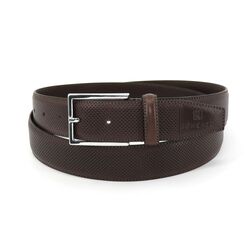 Classic and Timeless: Genuine Dark Brown Leather Cow Belt - A Versatile Accessory for Any Occasion, 125cm