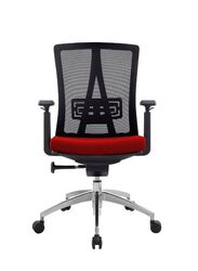 Modern Ergonomic Office Chair with Adjustable Armrest and Footrest for Office Executives and Managers, Red