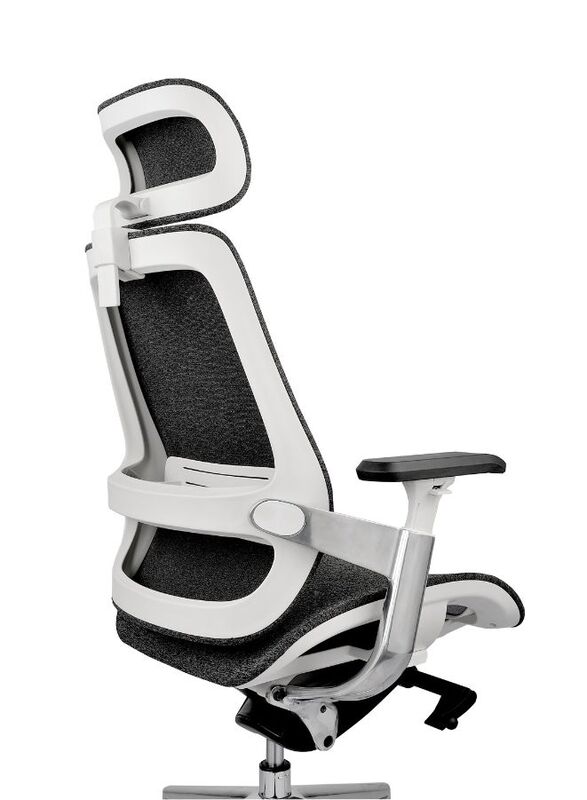 Executive Mesh Office Chair with White Frame, Comfortable for Long Time Use in Office, Home and Shops