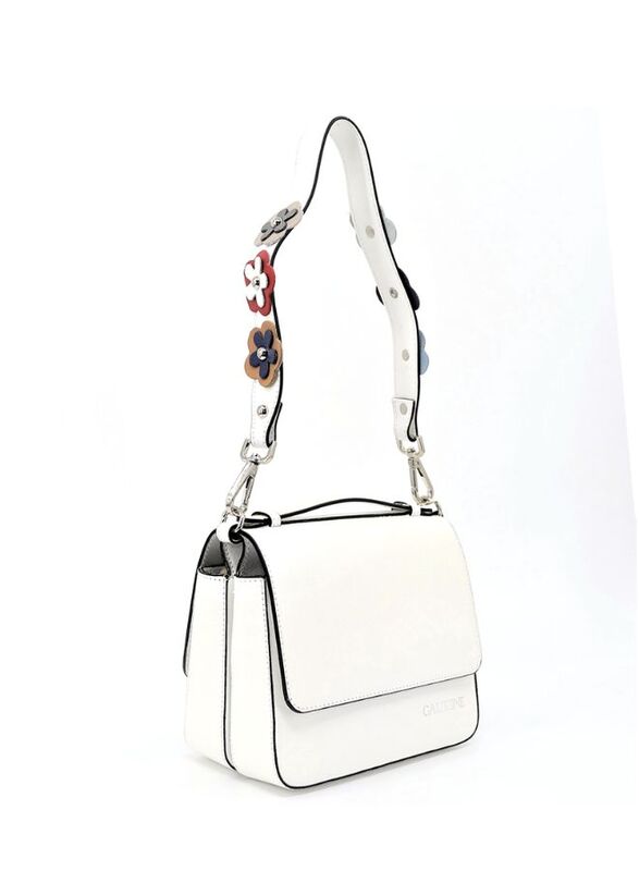 Elegant and Timeless White Leather Handbag for Women