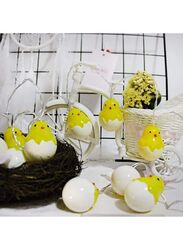 Cute Eggshell Chicken Type 1.5m 10 LEDs Battery Decorative Lamp Easter Holiday Household Party Decorative Light (Warm White)