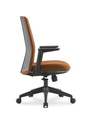 Middle Back Ergonomic Office Chair Without Headrest for Office, Home Office and Shops, Orange