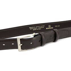 Upgrade your Acessory Game with a sleek Dark Brown Leather Belt, 110cm