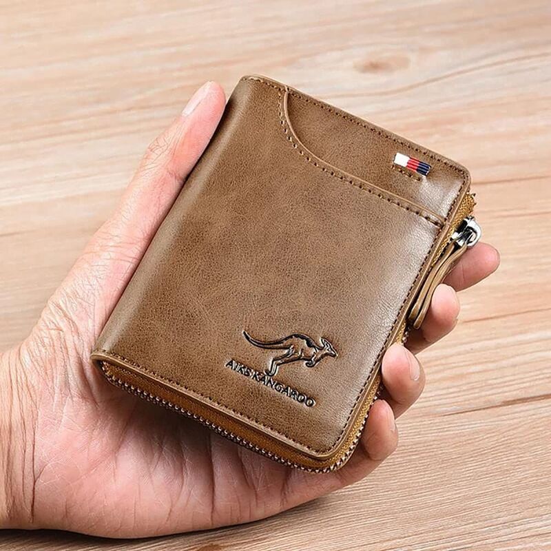 Jeep Enthusiast's Leather Wallet, Khaki