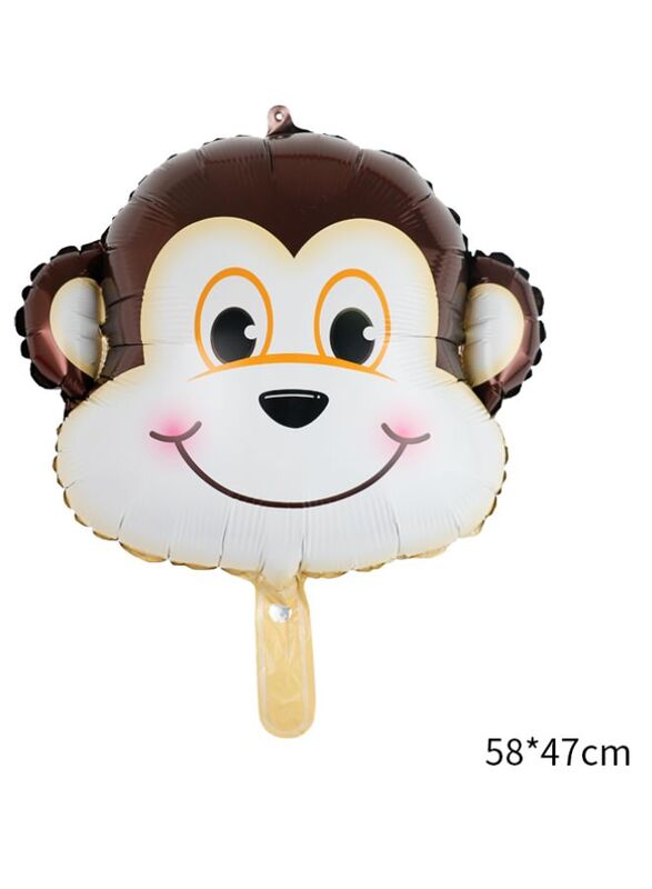 1 pc Birthday Party Balloons Large Size Monkey Foil Balloon Adult & Kids Party Theme Decorations for Birthday, Anniversary, Baby Shower