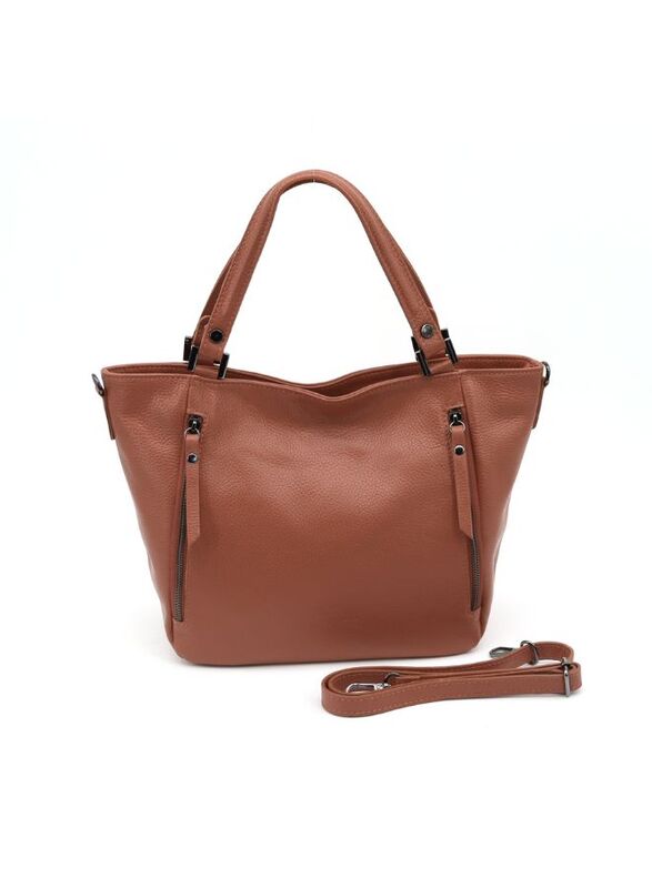 Gai Mattiolo Genuine Leather Bag - Size 32x26x14 - Brown Color