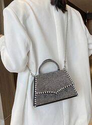 Trendy Rivet Handbag, crossbody bag and Luxury Diamond Purses for Stylish Women