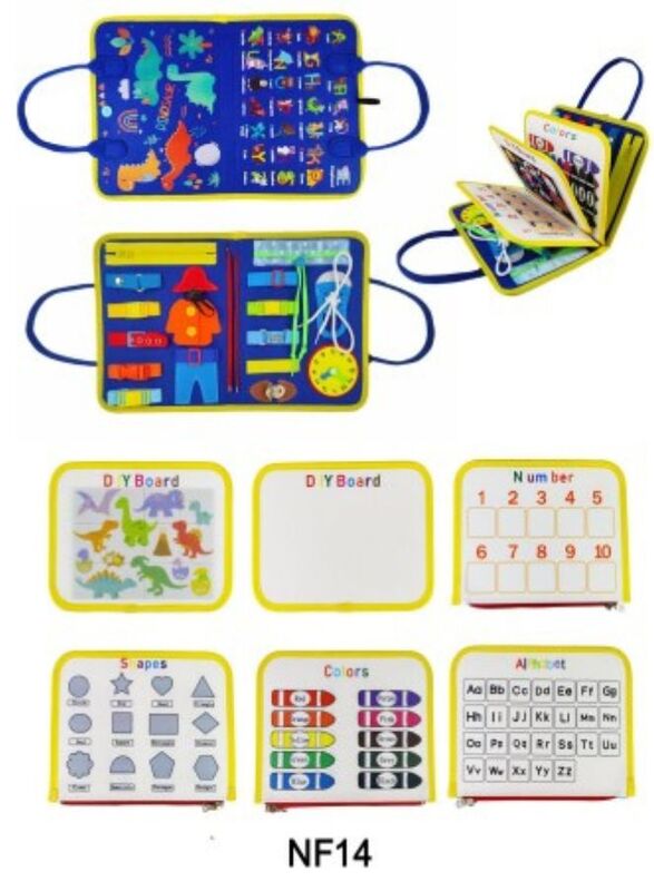 Preschool Educational Learning Toys for Learning Early Basic Life Skills Portable Activity bag for kids