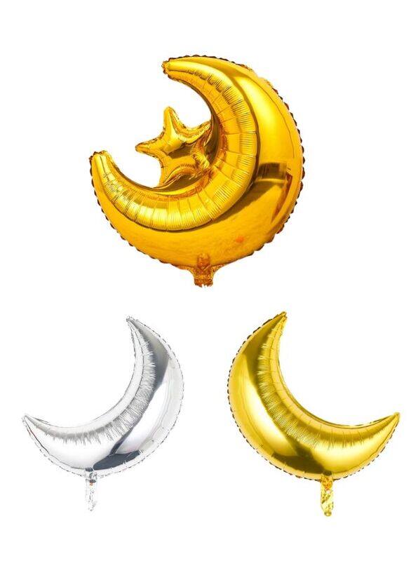 

Generic Magical Moon-Shaped Balloon Set: Illuminate Your Celebrations with Enchanting Elegance