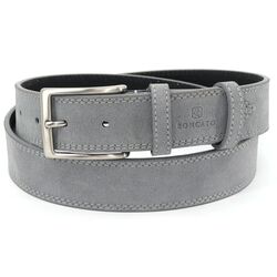 Upgrade Your Look with R RONCATO Grey Suede Leather Belt - A Timeless Accessory for Every Occasion, 125cm