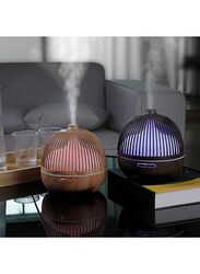Essential Oil Diffuser 500ml Aromatherapy aroma diffuser ultrasonic humidifier with 7 color LED & remote control, Timer, Waterless Auto-Off, Beige