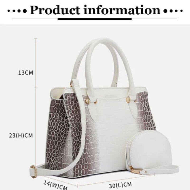 Pure and Chic White Leather Bag for Women