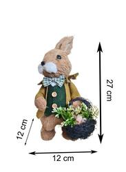 Fatio 27 cm Easter Bunny Simulation Straw Rabbits Ornament Crafts Decoration for Yard Sign Garden, Living Room, Bedroom