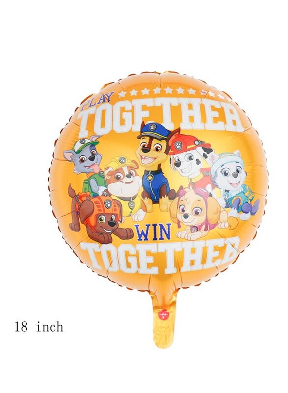 1 pc 18 Inch Birthday Party Balloons Large Size Paw Patrol Foil Balloon Adult & Kids Party Theme Decorations for Birthday, Anniversary, Baby Shower