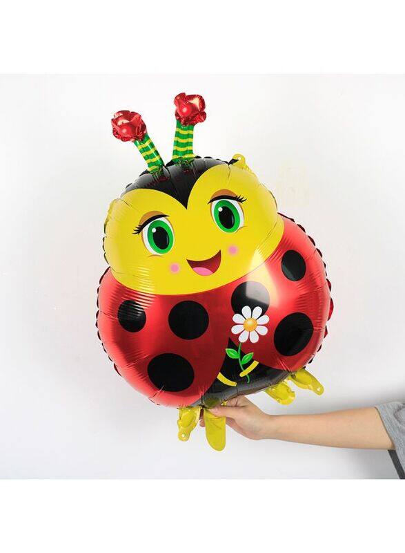 1 pc Birthday Party Balloons Large Size Lady Bug Foil Balloon Adult & Kids Party Theme Decorations for Birthday, Anniversary, Baby Shower