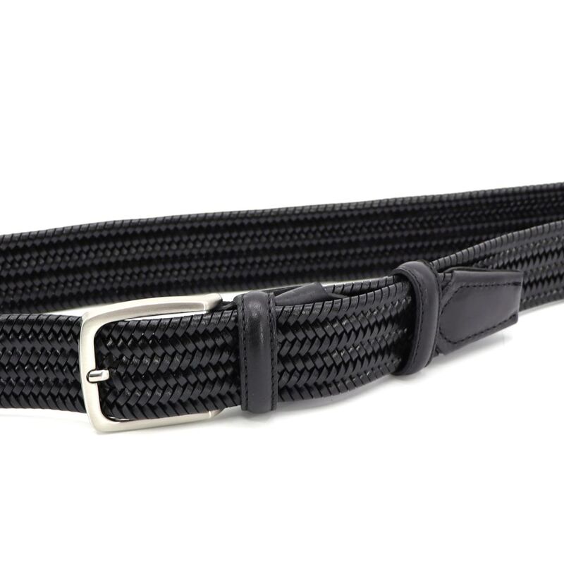 Make a Style Statement with R RONCATO Black Leather Belt - The Perfect Accessory for Any Outfit, 115cm