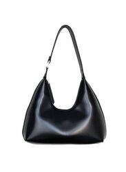 Women's Solid Color Shoulder Bag, Zipper Closure Large Capacity Waterproof Travel Hotel Office Work Handbag, Black