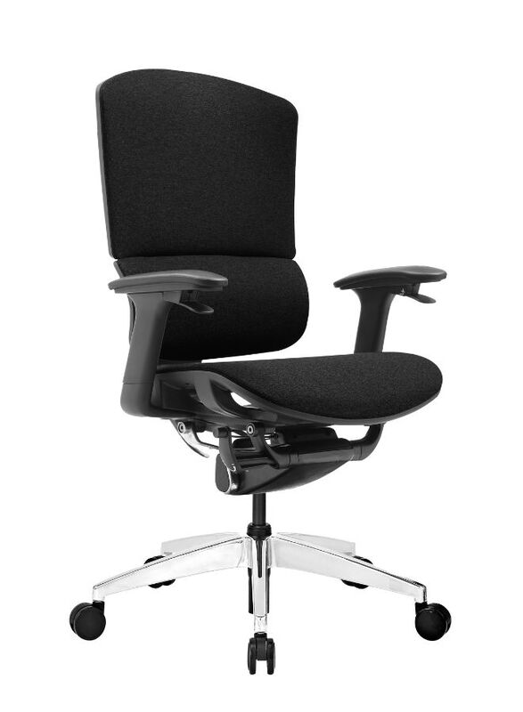 Ergonomic Revolving Chair for Office, Home and Shops with Adjustable Height, Armrest, Black