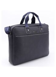 Make a Statement with this Blue Pure Leather Women's Handbag - The Perfect Blend of Style and Durability