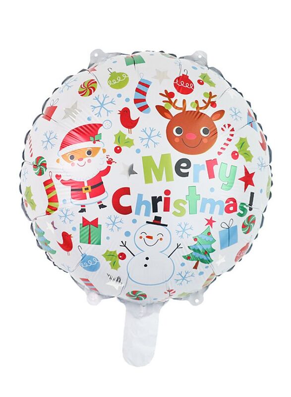 1 pc 18 Inch Christmas Party Balloons Large Size Merry Christmas Foil Balloon Adult & Kids Party Theme Decorations for Birthday, Anniversary, Baby Shower