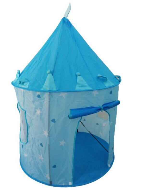 

Generic Play Tent House with Glow in The Dark Stars, conveniently Folds in to a Carrying Case, Play Tent/House Toy for Indoor & Outdoor Use( Blue )