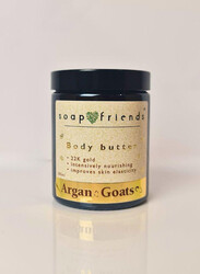 Soap&Friends Argan&Goats Illuminating Body Butter with Gold Particles, 180 ml