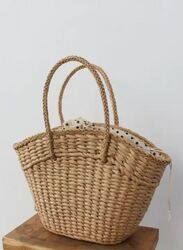 Hand Made Straw Bags for Women - Stylish Rattan Beach Tote Bag, Fashionable Shoulder Bag, Eco-Friendly Handmade Purse for Trendy Fashion for Girls