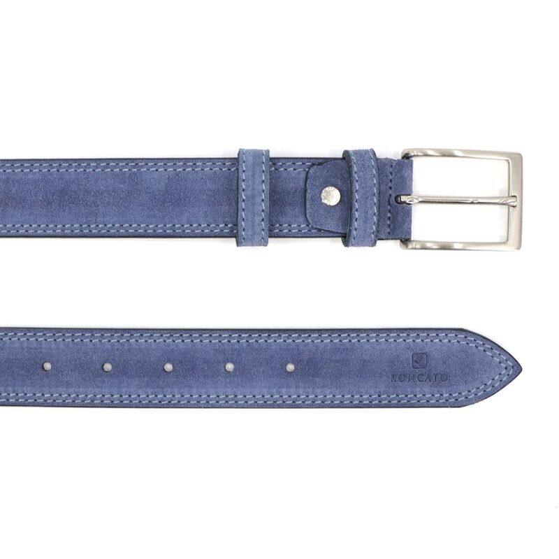 Upgrade Your Look with R RONCATO Jeans Suede Leather Belt - A Timeless Accessory for Every Occasion, 115cm