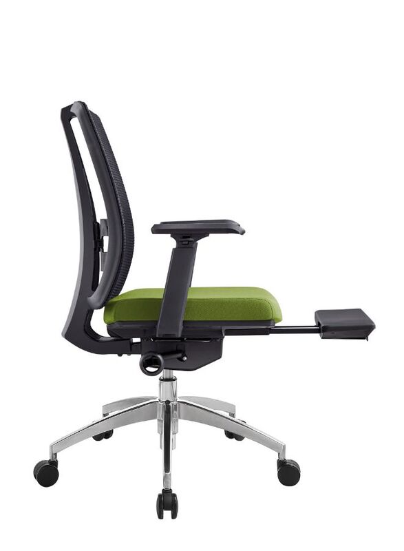 Modern Ergonomic Office Chair with Adjustable Armrest and Footrest for Office Executives and Managers, Green
