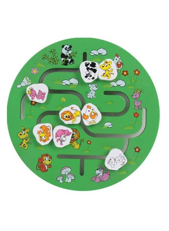 Wooden Number Maze with Sliders Preschool Educational Toy Learning Toys for 3 Year's, Kids Puzzles Game for Kids, Animal Maze