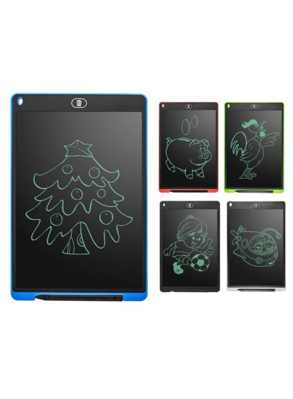 12 inch Writing Tablet Multifunctional Pressure Sensing ABS Protective LCD Drawing Board for Children,Blue