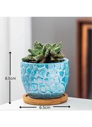 4 Pcs Ceramic Flowerpot Set Succulent Plant Pots Nordic Simple Style Design Planter Cactus Flower Pot With Tray Home Garden Decor Gift