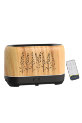 Light Wood Color Diffuser: Tranquil Aromatherapy with Remote Control