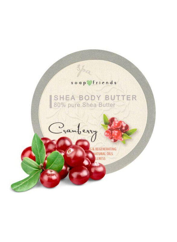 

Soap&Friends Cranberry 80% Shea Butter Moisturizer with Avocado Oil - 200 ml